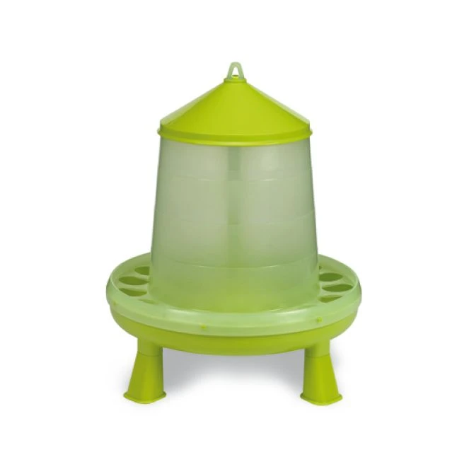Mangeoire Poule En Plastique Gamme Eco 8Kg Verte Avec Pieds - Gaun 3 Mangeoire Poule En Plastique Gamme Eco 8Kg Verte Avec Pieds - Gaun