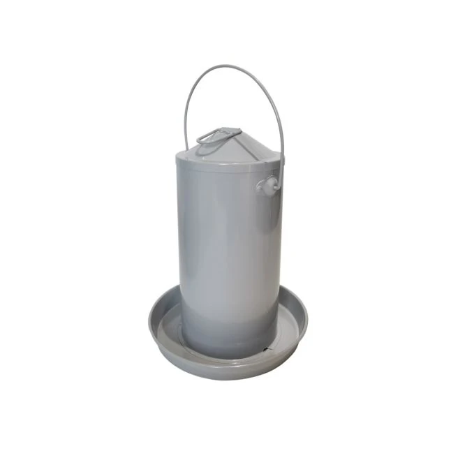 Abreuvoir Poule En Acier Galvanisé Peint En Gris Avec Anse 4L - Gaun 3 Abreuvoir Poule En Acier Galvanisé Peint En Gris Avec Anse 4L - Gaun