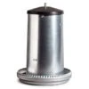Mangeoire Galva Silo 15Kg + Couvercle -Poulaillers 126 mangeoire tr mie avec couvercle capacit 22 litres en t le galvanis e