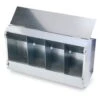 Mangeoire Galvanisé 5Kg Avec Couvercle -Poulaillers 136 a mangeoire en tole galvanis e pour lapins 4 compartiments avec couvercle