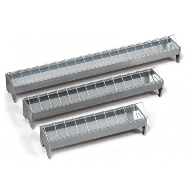 Mangeoire 75cm Galvanisé Poule 3 Mangeoire 75cm Galvanisé Poule