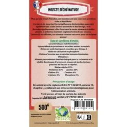 Larves De Mouche Soldat à Picorer Nature Pour Poules Doypack 500g - Prefor -Poulaillers 21702020 1