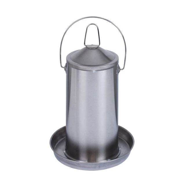 Abreuvoir Poule En Acier Inoxydable 4L - Gaun 3 Abreuvoir Poule En Acier Inoxydable 4L - Gaun