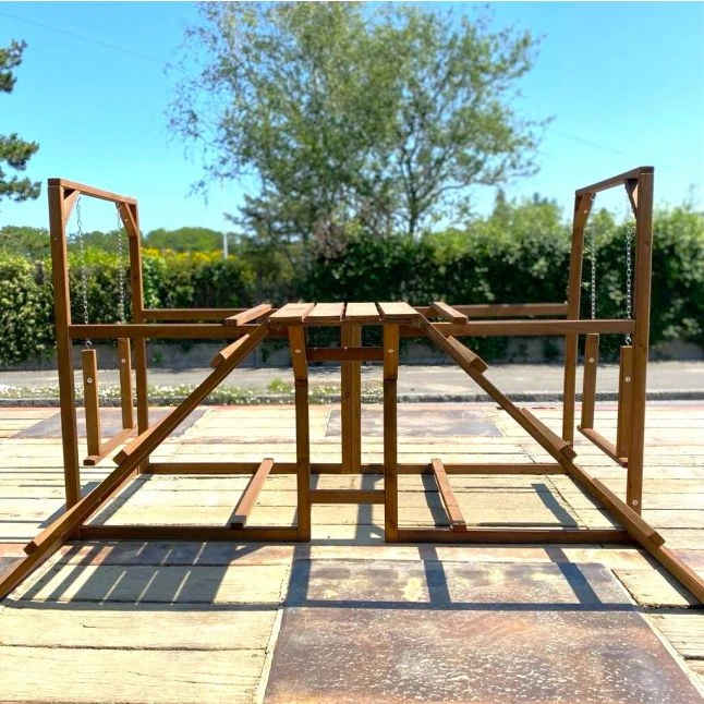 Aire De Jeux En Bois Pour Poule Avec échelles Et Balançoires 3 Aire De Jeux En Bois Pour Poule Avec échelles Et Balançoires