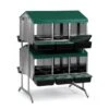 Batterie De Pondoirs Poule 12 Compartiments - Gaun -Poulaillers batterie pondoir 12 compartiments 4 3 places double face