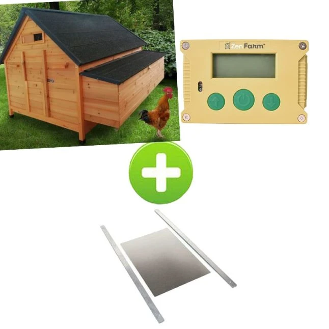 Kit Poulailler Cémani XXL Noir 15 à 18 Poules Avec Portier Zen Farm Autonome Et Trappe Taille Medium 3 Kit Poulailler Cémani XXL Noir 15 à 18 Poules Avec Portier Zen Farm Autonome Et Trappe Taille Medium