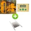 Kit Poulailler Gaulois II 6 à 10 Poules Avec Portier Zen Farm Autonome Et Trappe Taille Medium -Poulaillers bundle gauloisii