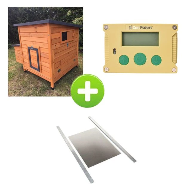 Kit Poulailler Sussex L 4 à 6 Poules Bois FSC Avec Portier Zen Farm Autonome Et Trappe Taille Medium 3 Kit Poulailler Sussex L 4 à 6 Poules Bois FSC Avec Portier Zen Farm Autonome Et Trappe Taille Medium