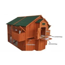 Poulailler Marans Toit Shingle 15 à 18 Poules -Poulaillers c n2050 size