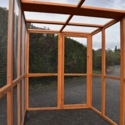 Enclos Grillagé Pour Volailles Bois 200x120cm -Poulaillers enclos grillage bois 200x120 interieur