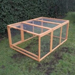 Parc Grillagé Pour Poulailler Farmer L Et XL Bois FSC -Poulaillers extension poulailler farmer bois fsc arriere