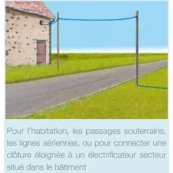 Fil électrique Conducteur Haute Isolation Pour Clôture Poule Et Volaille Fisol 25m - Lacmé 10 Fil électrique Conducteur Haute Isolation Pour Clôture Poule Et Volaille Fisol 25m - Lacmé -Poulaillers fil conducteur haute isolation fisol 25m schema connection electrificateur eloigne