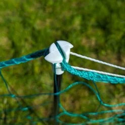 Filet Poule Grande Hauteur Double Pointe 25m X 1,26m - Zen Farm -Poulaillers filet poule zen farm 126cm 15m detail capuchon 1