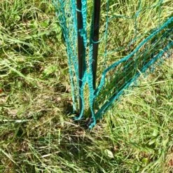 Filet Poule Grande Hauteur Double Pointe 25m X 1,26m - Zen Farm -Poulaillers filet poule zen farm 126cm 15m detail pied ressort porte fermee 1