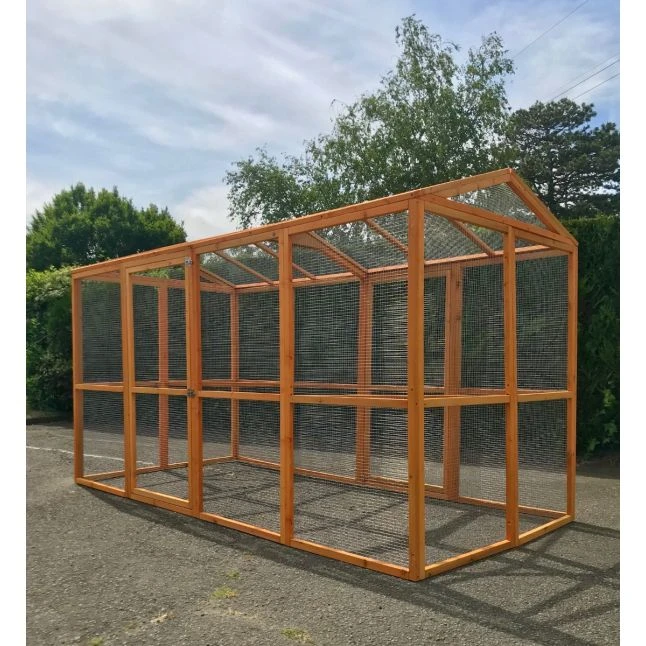 Enclos Grillagé Pour Volailles Bois 300x143x173,5cm 4 Enclos Grillagé Pour Volailles Bois 300x143x173,5cm – Image 2