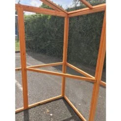 Enclos Grillagé Pour Volailles Bois 300x143x173,5cm 14 Enclos Grillagé Pour Volailles Bois 300x143x173,5cm -Poulaillers grand enclos grillage d exterieur en bois 300x143 cm vue 6