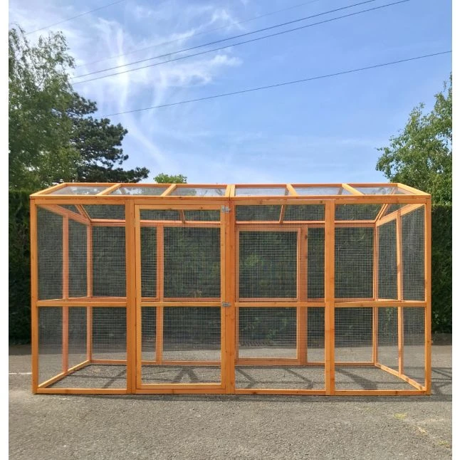 Enclos Grillagé Pour Volailles Bois 300x143x173,5cm 3 Enclos Grillagé Pour Volailles Bois 300x143x173,5cm