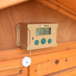 Poulailler Vorwerk Toit Shingle 10 à 12 Poules 27 Poulailler Vorwerk Toit Shingle 10 à 12 Poules -Poulaillers installation portier automatique poulailler zen farm vert 4