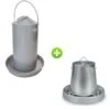 Gaun Kit Expert 2 Poules Abreuvoir 4L Et Mangeoire 5Kg 2 Gaun Kit Expert 2 Poules Abreuvoir 4L Et Mangeoire 5Kg -Poulaillers kit expert abreuvoir et mangeoire pour petite basse cour