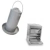 Gaun Kit Anti Nuisible 2 Poules Abreuvoir 4L Et Mangeoire 5Kg -Poulaillers kit poulailler anti nuisible 2p