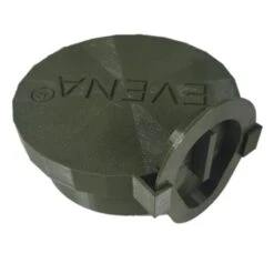 Mangeoire Pour Poule En Plastique Vert Tube Transparent 7kg Prima - Evena -Poulaillers mangeoire tube vert gris evena bouchon