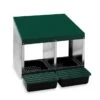 Gaun Pondoir Pour Poule 2 Compartiments Avec Fond Plastique -Poulaillers nid pondoir 2 compartiments 1