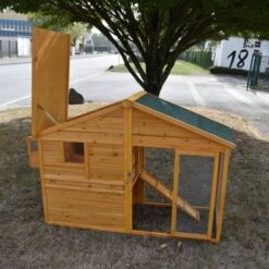 Poulailler Orava Toit Shingle Ouvrant 2 à 4 Poules 39 Poulailler Orava Toit Shingle Ouvrant 2 à 4 Poules -Poulaillers orava vue globale ouvertures