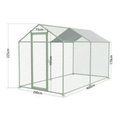 Enclos Poulailler 8m² Tubes 32mm H2,25m - Parc Grillagé Renforcé 4x2m - Acier Galvanisé 15 Enclos Poulailler 8m² Tubes 32mm H2,25m - Parc Grillagé Renforcé 4x2m - Acier Galvanisé -Poulaillers parc grillage p001 4x2m