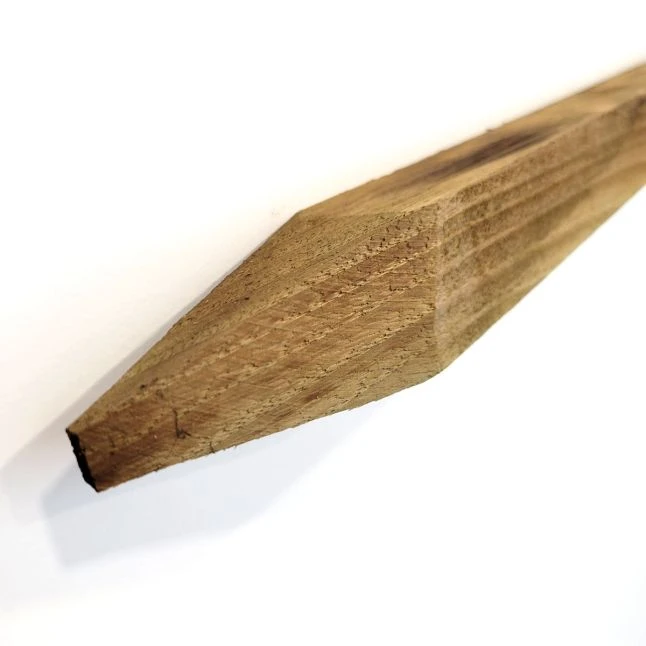 Piquet En Bois De Châtaignier Carré 4x4x200cm Pour Clôture X 9 4 Piquet En Bois De Châtaignier Carré 4x4x200cm Pour Clôture X 9 – Image 2