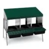 Batterie De Pondoirs Poule 3 Compartiments - Gaun 2 Batterie De Pondoirs Poule 3 Compartiments - Gaun -Poulaillers pondoir batterie 3 pondoirs