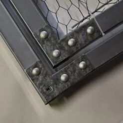 Porte Pour Enclos Poulailler Parc Grillagé Renforcé P007 - 4x4x2,8m -Poulaillers porte carre enclos grillage coin 1