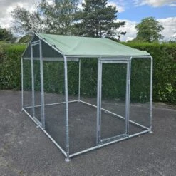 Porte Universelle 1,70x0,75m Pour Enclos Poulailler Parc Grillagé Renforcé -Poulaillers porte laterale pour parc a poules cote