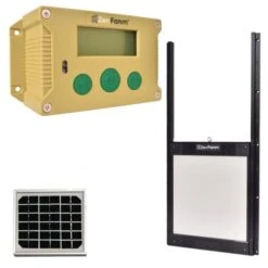 Portier Zen Farm Autonome Solaire Poulailler Et Trappe Autobloquante Taille Unique -Poulaillers portier automatique zenfarm vert trappe autobloquante et panneau solaire ajust
