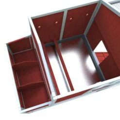 Poulailler Ardennais 6 à 8 Poules Toit Shingle -Poulaillers poulailler ardennais toit shingle 6 8 poules vue interieur pondoir