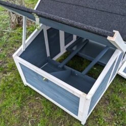 Poulailler Bantam XL Bleu Toit Shingle 2 à 4 Poules 15 Poulailler Bantam XL Bleu Toit Shingle 2 à 4 Poules -Poulaillers poulailler bantam xl bleu vue pondoir