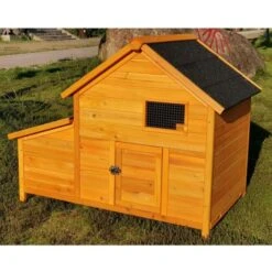 Poulailler Bantam XL Toit Shingle 2 à 4 Poules -Poulaillers poulailler bantam xl shingle noir vue face ferme