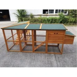 Liquidation - Poulailler Barbu Double Toit Shingle 6 à 10 Poules -Poulaillers poulailler bois barbu double exterieur arriere