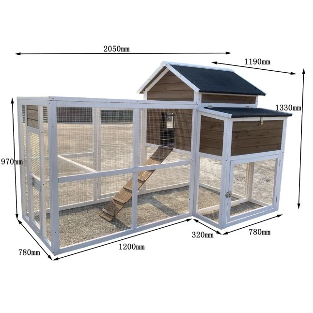 Poulailler Brahma Toit Shingle 6 à 8 Poules Bois FSC 5 Poulailler Brahma Toit Shingle 6 à 8 Poules Bois FSC – Image 3