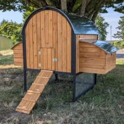 Pondoir Pour Poulailler Finlandais -Poulaillers poulailler finlandais toit tole isole 4 a 8 poules 2 pondoirs profil