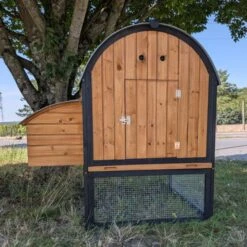 Poulailler Finlandais Toit Tôle Isolé Ouvrable 4 à 8 Poules -Poulaillers poulailler finlandais toit tole isole 4 a 8 poules arriere