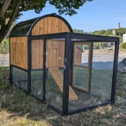 Parc Grillagé Pour Poulailler Finlandais 13 Parc Grillagé Pour Poulailler Finlandais -Poulaillers poulailler finlandais toit tole isole 4 a 8 poules avec extension 1