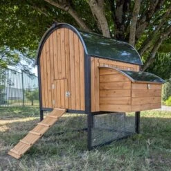 Poulailler Finlandais Toit Tôle Isolé Ouvrable 4 à 8 Poules -Poulaillers poulailler finlandais toit tole isole 4 a 8 poules cote ferme