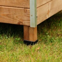 Poulailler Houdan XL Toit Shingle Noir 6 Poules Epicéa FSC 18 Poulailler Houdan XL Toit Shingle Noir 6 Poules Epicéa FSC -Poulaillers poulailler houdan bois fsc pied rapproche 1