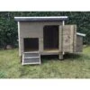 Poulailler Houdan L Toit Shingle Noir 2 Poules Bois écologique FSC