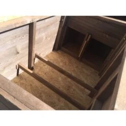 Poulailler Houdan XL Toit Shingle Noir 6 Poules Epicéa FSC 19 Poulailler Houdan XL Toit Shingle Noir 6 Poules Epicéa FSC -Poulaillers poulailler houdan xl vue interieur perchoirs