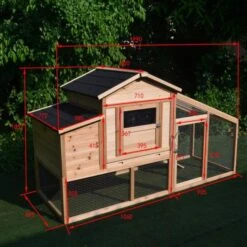 Poulailler Soie Toit Shingle Et Polycarbonate 4 à 6 Poules -Poulaillers poulailler java avec enclos et toit renforce dimensions