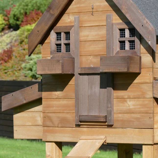 Poulailler Suisse XL Toit Shingle 8 à 10 Poules Bois Epicéa 4 Poulailler Suisse XL Toit Shingle 8 à 10 Poules Bois Epicéa – Image 2