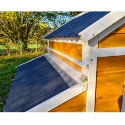 Poulailler Toit Renforcé M Toit Plastique 6 à 8 Poules -Poulaillers poulailler toit renforce 6 a 8 poules detail toit