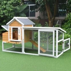 Poulailler Toit Renforcé S Toit Plastique 4 à 6 Poules -Poulaillers poulailler toit renforce s 4 a 6 poules profil ouvert 1