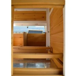 Poulailler Toit Renforcé S Toit Plastique 4 à 6 Poules -Poulaillers poulailler toit renforce s vue interieur